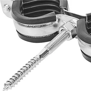 Хомут сантехнический обрезиненный сдвоенный 1&quot; (32-36мм) Walraven BIS Cobra 0802136, 5