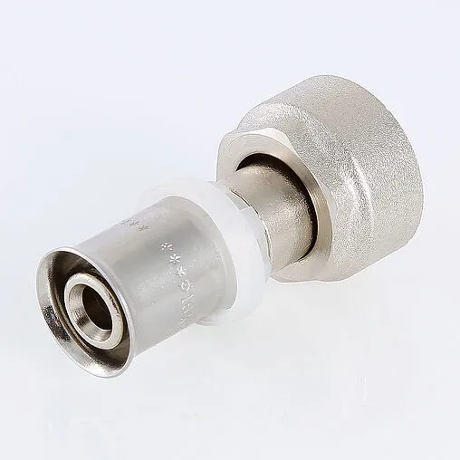 Муфта пресс с накидной гайкой 16мм x ¾&quot;ек Valtec VTc.712.NE.1605