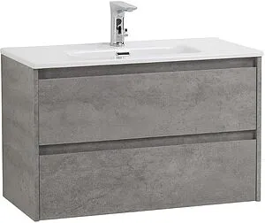 Тумба-умывальник подвесная BelBagno KRAFT 39 80 Cemento Grigio KRAFT 39-800/390-2C-SO-CG+BB800/390ETL Тумба-умывальник подвесная BelBagno KRAFT 39 80 Cemento Grigio KRAFT 39-800/390-2C-SO-CG+BB800/390ETL, 3