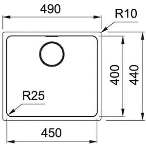 Мойка кухонная Franke Maris MYX 110-50 нержавеющая сталь 122.0600.945 Мойка кухонная Franke Maris MYX 110-50 нержавеющая сталь 122.0600.945, 2
