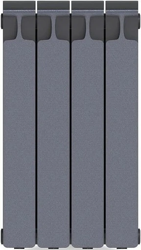 Радиатор биметаллический 4 секции Rifar Monolit 500 серый RM50004 tit