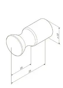 Крючок Am.Pm Sensation хром A3035500 Крючок Am.Pm Sensation хром A3035500, 2
