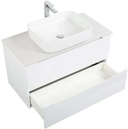 Тумба-умывальник подвесная BelBagno ETNA 100 Bianco Opaco ETNA-1000-2C-SO-BO-P+