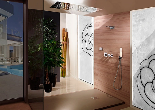 Лейка верхнего душа Bossini Bocca Cascata XL хром E88500.030