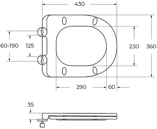 Унитаз подвесной безободковый Cezares Liner Tornado белый CZR-38083-49-TH-TOR/SC