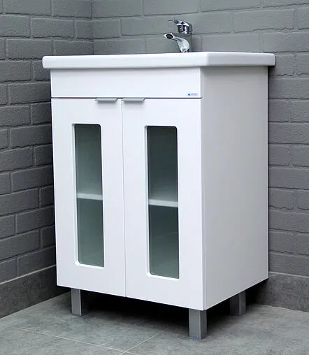 Тумба под умывальник напольная Айсберг Миранда 60 белый DA1801T