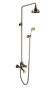 Душевая система со смесителем для ванны Lemark Vintage бронза/белый LM2862B Душевая система со смесителем для ванны Lemark Vintage бронза/белый LM2862B, 1