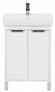 Тумба-умывальник напольная Aquanet Гретта 60 New белый 00233578+00185551 Тумба-умывальник напольная Aquanet Гретта 60 New белый 00233578+00185551, 4