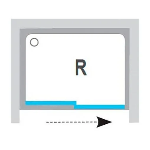 Дверь в нишу 1000мм прозрачное стекло Ravak Matrix MSD2-100 R 0WPA0C00Z1