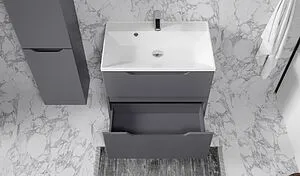 Тумба под умывальник подвесная Raval Wector 70 антрацит Wct.01.70/P/A/MD, 4