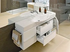 Тумба под умывальник подвесной Laufen Palace 120 белый матовый 4.0130.2.075.463.R, 5