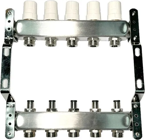 Группа коллекторная без расходомеров 5 отводов 1&quot;в/в x ¾&quot;ек Uni-fitt OPTIMAL 451B4305.RU