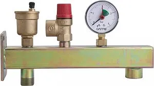 Группа безопасности расширительного бака до 44 кВт 1&quot; 3 бар Gappo G1452, 1