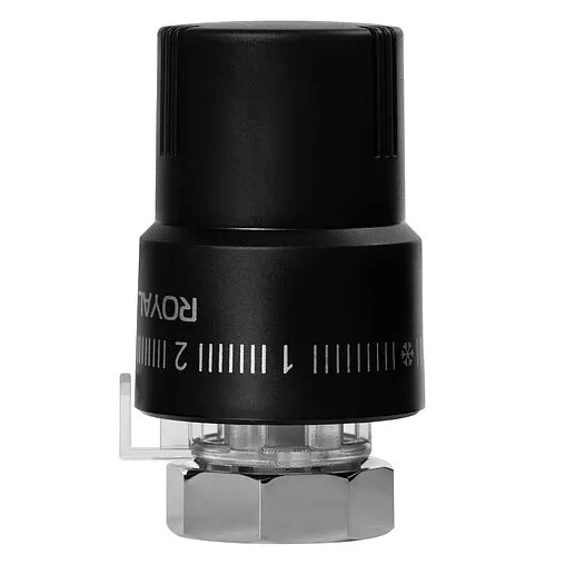 Головка термостатическая M30х1,5 Royal Thermo Design черный RTO 08.03 Головка термостатическая M30х1,5 Royal Thermo Design черный RTO 08.03