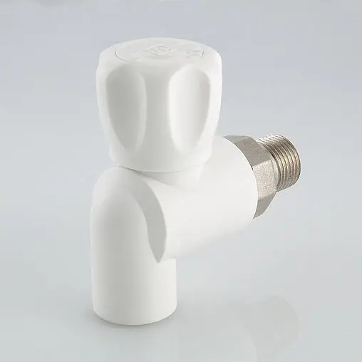 Кран шаровый с американкой угловой и переходом на пп трубу 25мм x ¾&quot;н Valtec VTp.718.0.02505