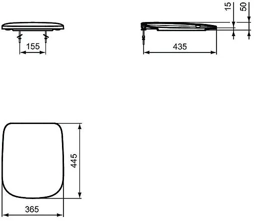 Крышка-сиденье для унитаза Ideal Standard Esedra белый T318201 Крышка-сиденье для унитаза Ideal Standard Esedra белый T318201