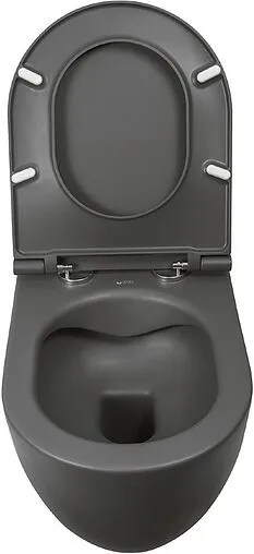 Унитаз подвесной безободковый ISVEA Infinity Vortex антрацит 10NF02003-2C