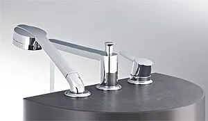 Смеситель на борт ванны на 3 отверстия Kludi Zenta хром 384470575 Смеситель на борт ванны на 3 отверстия Kludi Zenta хром 384470575, 4