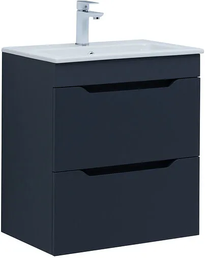 Тумба-умывальник Aquanet Практика 60 маренго 00330458+44060