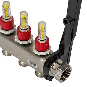 Группа коллекторная с расходомерами 12 отводов 1&quot;нг x ¾&quot;ек TECEfloor SLQ 77310012, 4