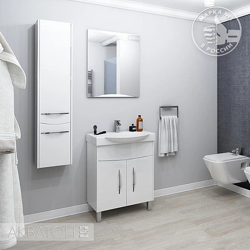 Тумба-умывальник напольная Aquaton Инфинити 65 H белый 1A1972K1IF010