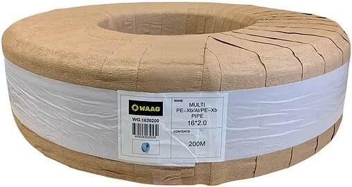 Труба металлопластиковая WAAG Multi 16 x 2.0 мм PE-Xb/AL/PE-Xb бухта 200м WG.1620200