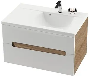 Тумба-умывальник подвесная Ravak SD Classic II 80 L белый/капучино X000000917+XJDP1180000, 1