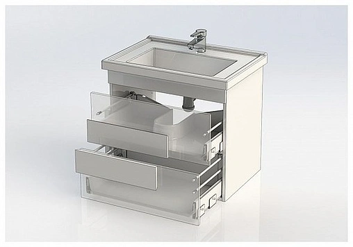 Тумба под умывальник Aquanet Мадейра 70 дуб кантри/белый 00183070
