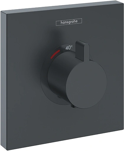Термостат для 1 потребителя Hansgrohe ShowerSelect Highflow чёрный матовый 15760670