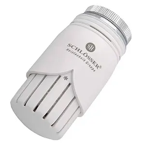 Головка термостатическая M30x1.5 Schlosser Diamant белый 600100001 Головка термостатическая M30x1.5 Schlosser Diamant белый 600100001, 1