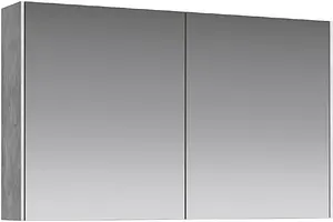 Шкаф-зеркало Aqwella Mobi 100 бетон светлый MOB0410+MOB0717BS, 1