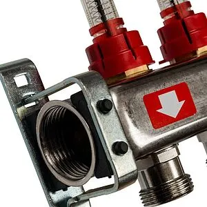 Группа коллекторная с расходомерами 11 отводов 1&quot;в/в x ¾&quot;ек Stout SMS-0927-000011, 4