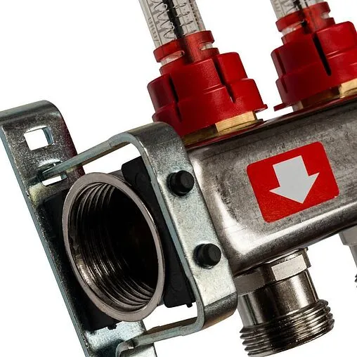 Группа коллекторная с расходомерами 11 отводов 1&quot;в/в x ¾&quot;ек Stout SMS-0927-000011