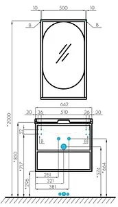 Тумба-умывальник подвесная Aquaton Лофт Фабрик 65 дуб эндгрейн 1A2423K1LTDU0, 2