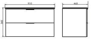Тумба-умывальник подвесная Comforty Бруклин 90 сосна белая 00004148005CF, 2
