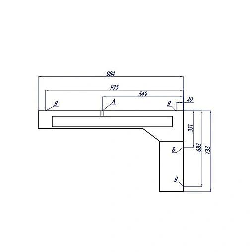 Зеркало дополнительное Aquaton Корнер белый 1A0048D2KR01R