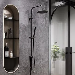 Душевая система без смесителя Damixa Scandinavian Pure чёрный матовый 936000300 Душевая система без смесителя Damixa Scandinavian Pure чёрный матовый 936000300, 3