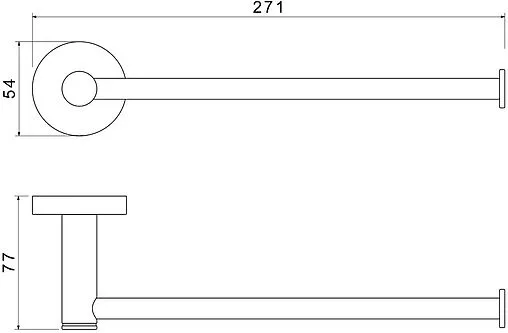 Полотенцедержатель Aquatek Европа хром AQ4119CR