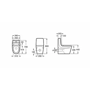 Крышка-сиденье для унитаза с микролифтом Roca Khroma белый 801652F6T Крышка-сиденье для унитаза с микролифтом Roca Khroma белый 801652F6T, 2