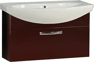 Тумба-умывальник подвесная Aquaton Ария 80 тёмно-коричневый 1A1417K0AA430 Тумба-умывальник подвесная Aquaton Ария 80 тёмно-коричневый 1A1417K0AA430, 1