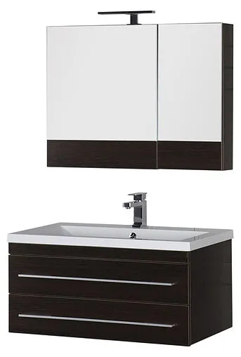 Шкаф-зеркало Aquanet Нота 90 L венге 00159110 Шкаф-зеркало Aquanet Нота 90 L венге 00159110