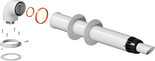 Комплект дымохода Антилед Ø 60/100мм L=1000мм Krats Антилёд KTL-02FR-075