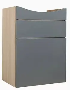 Тумба-умывальник Cersanit Smart 70 серый/ясень B-SU-SMA-CA70/Gr+S-UM-CAR60/1-w, 3