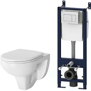 Комплект 6 в 1 Am.Pm Sense IS301.74A1738 с кнопкой белый глянцевый, 1