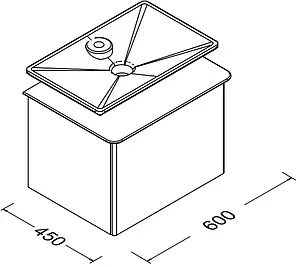 Тумба-умывальник подвесная ISVEA Bei 60 белый/дуб 21BES165055I+10SY50052SV Тумба-умывальник подвесная ISVEA Bei 60 белый/дуб 21BES165055I+10SY50052SV, 2