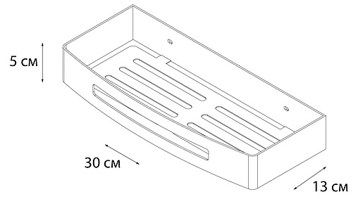 Полка Fixsen Hotel хром FX-31003B