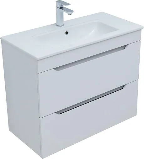 Тумба под умывальник Aquanet Практика 80 белый матовый 00330459