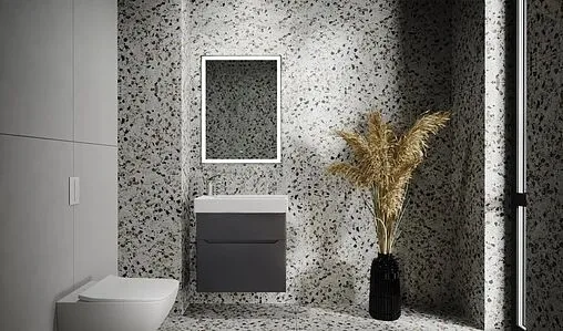 Тумба-умывальник подвесная Raval Brik 65 антрацит Brk.01.65/P/A/RL+17065-KL