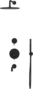 Душевая система со смесителем для ванны WHITECROSS Y black чёрный матовый YSET07BL Душевая система со смесителем для ванны WHITECROSS Y black чёрный матовый YSET07BL, 2
