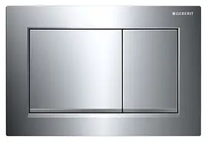 Клавиша смыва для унитаза Geberit Omega 30 115.080.KH.1 кнопки/хром глянцевый, полоска/хром матовый Клавиша смыва для унитаза Geberit Omega 30 115.080.KH.1 кнопки/хром глянцевый, полоска/хром матовый, 1